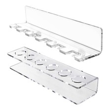 Pool Cue  Ball Rack Wall Mount   Acrylic Billiard Storage Holder, Self-Adhes...