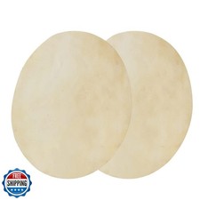 2Pcs Bongo Drum Head Skin Faux Buffalo Leather Consistent Clear Sound Accesso