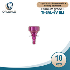 10 pcs Healing abutment Cover Screw fit to Straumann ITI BLX RB D5.0mm