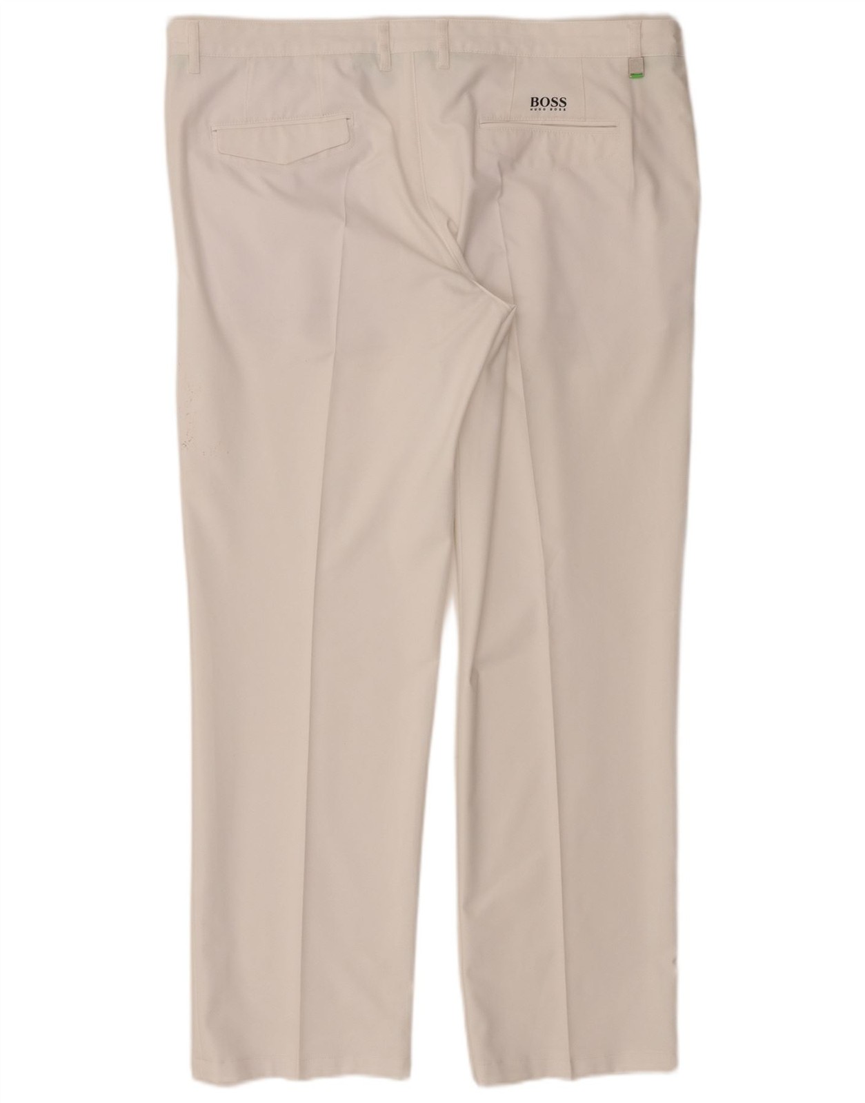 Hugo Boss Mens Slim Fit Chino Trousers IT 56 3XL W40 L30 White Polyester BN09 thumbnail 2