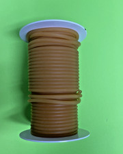 1/16 I.D x 1/16 WALL x 3/16 O.D natural Latex rubber tubing 50 feet amber