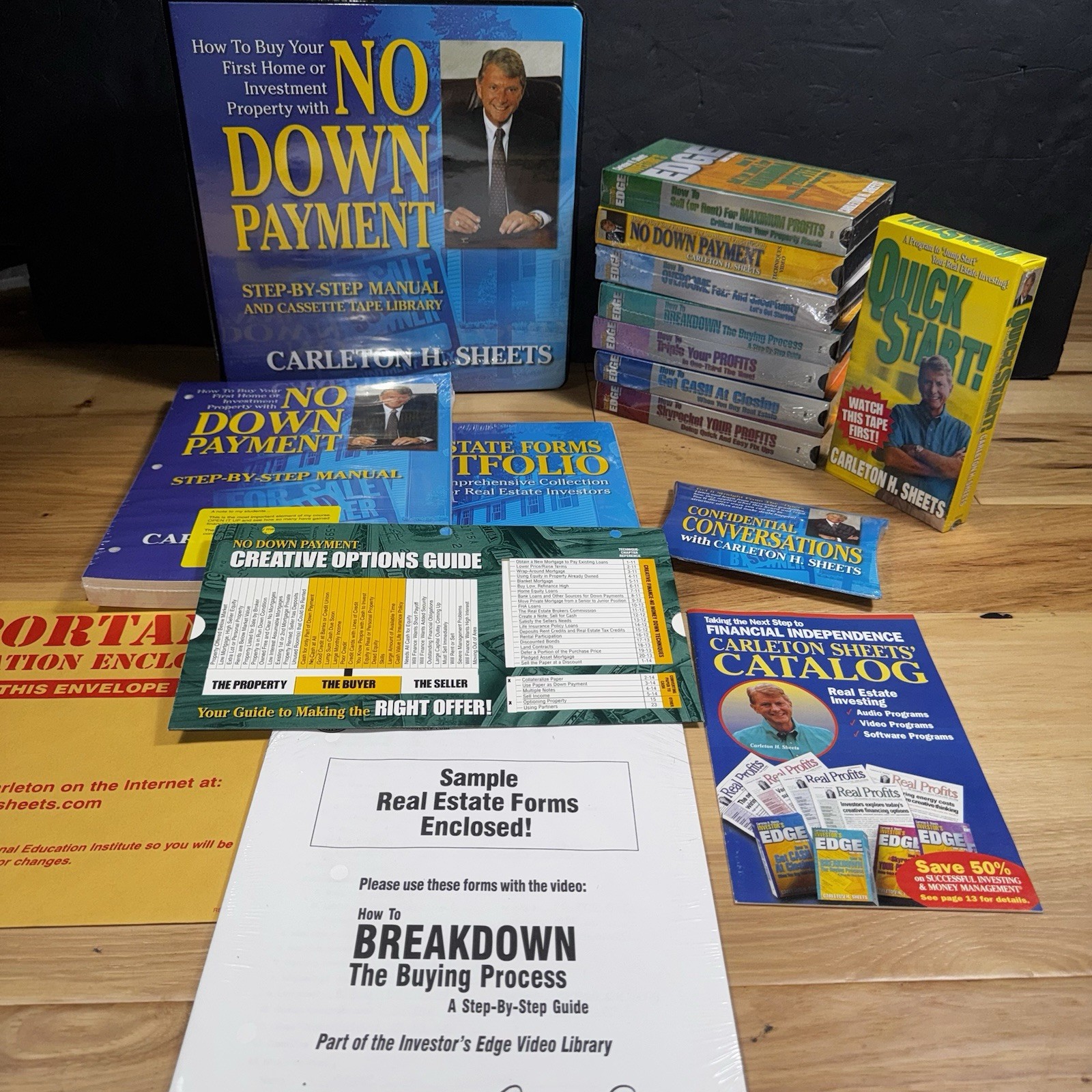 Carleton Sheets No Down Payment First Home Investment Property Course Sealed Set