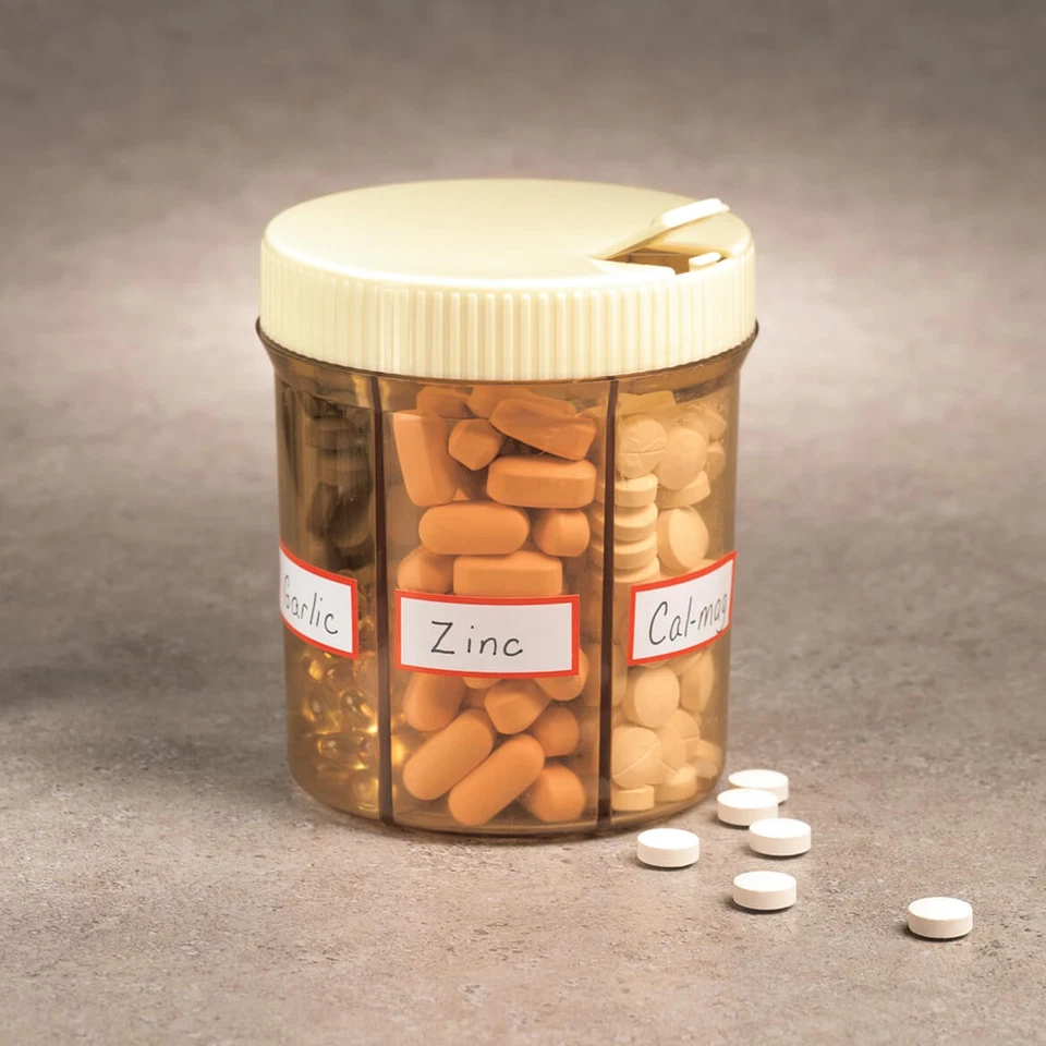 6 Section Pill Organizer - Image 2 of 3