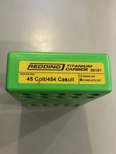 Redding 45 Colt/454 Casull Titanium Carbide Threaded 3 Die Set 88191