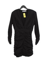 Zara Bodycon Midi Dress M in Black