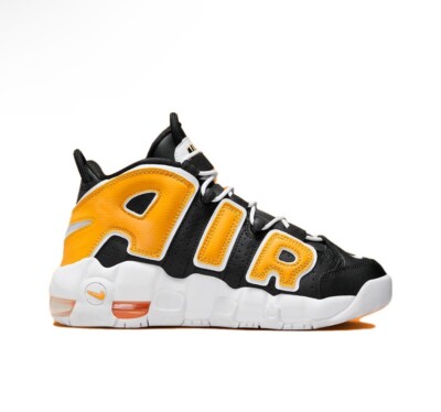 Nike Air More Uptempo Black/White/University Gold FN0262 001 Gs