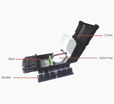 Fiber Distribution Box 48 splices 16 SC/APC Adaptors IP68 Direct Burial