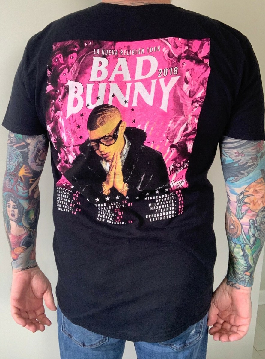 La Nueva Religion The Bad Bunny T-Shirt Camisas La Nueva Religion The Bad Bunny T-Shirt Camisas