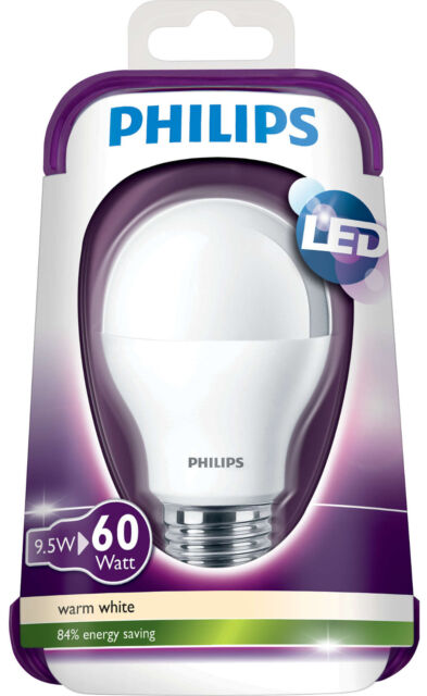 meel Wapenstilstand Zeehaven Philips LED 9w Bulb E27 Warm White (60w) 8718291193029 for sale online |  eBay