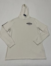 Abercrombie Kids Boys 17/18 White Long Sleeve Pullover Hoodie Stretch New