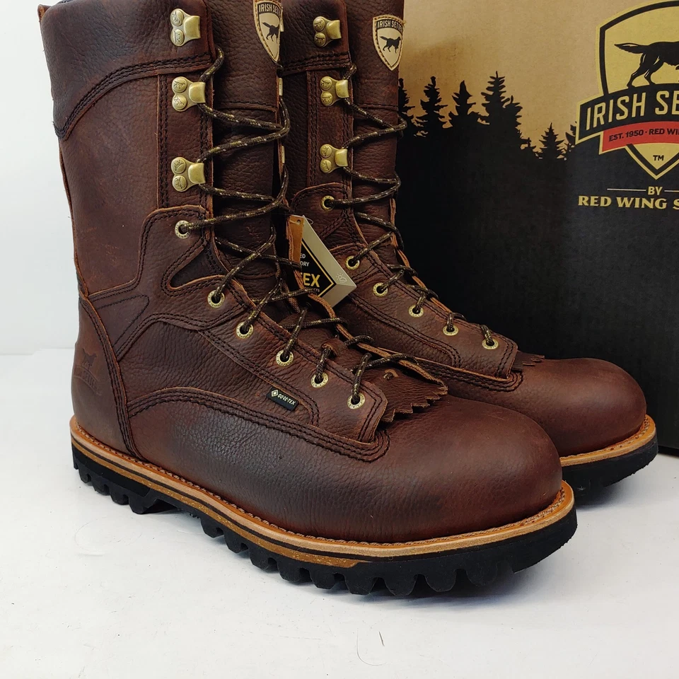 Irish Setter Elk Tracker Hunting Boots Men's Size 8.5 E2 Insulated WP 860 Brown - Image 2 of 4