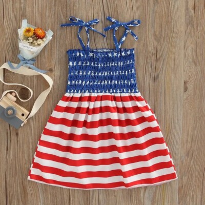 Girl's Patriotic American Flag Dress | eBay