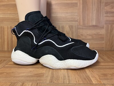 RARE🔥 Sz 13 - adidas Crazy BYW LVL 1 Black White Basketball Shoes