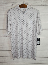 Men's NWT adidas Golf Polo Shirt Adi-Print Gray Size XL