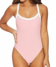 Splendid Women's Color Blocked One Piece, Pink,M