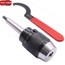 1/32" - 5/8" Keyless Drill Chuck with Morse Taper 2 MT2 Integral Shank Steel