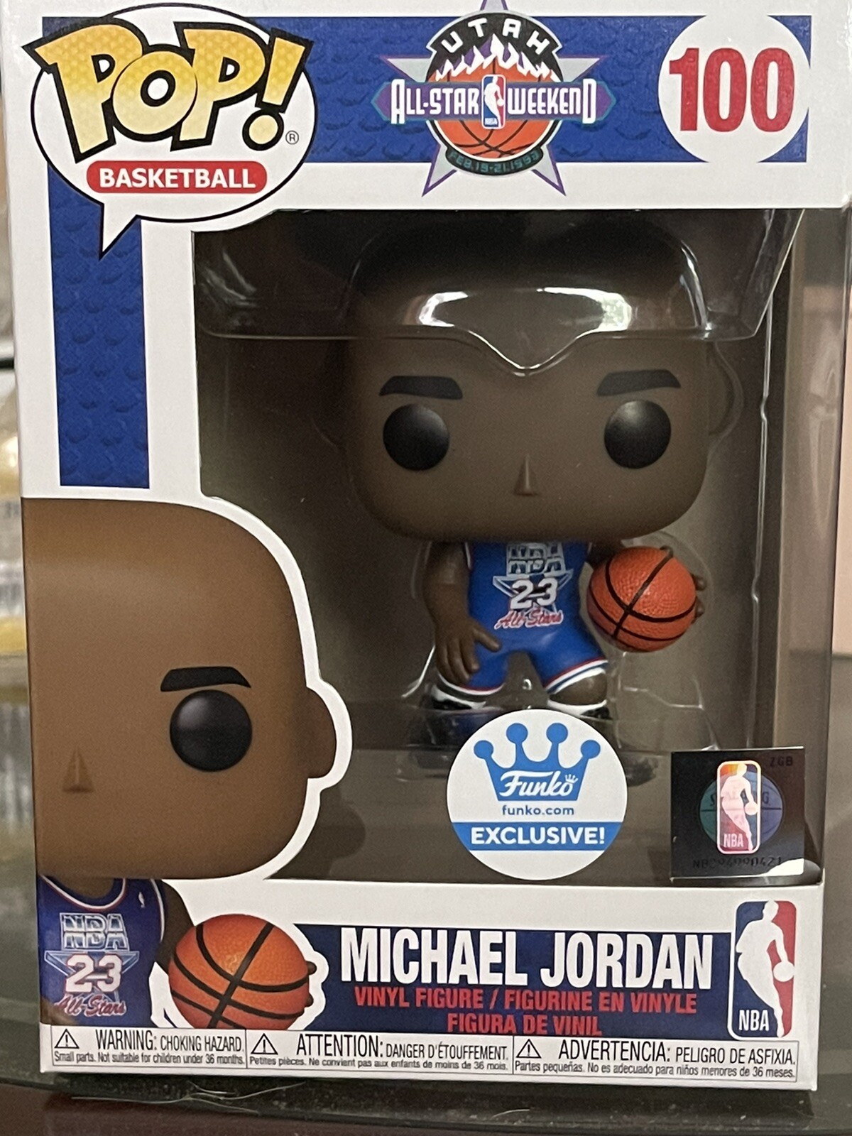 FUNKO POP NBA MICHAEL JORDAN ALL-STAR UNIFORM #100 FUNKO SHOP EXCLUSIVE  MINT | eBay