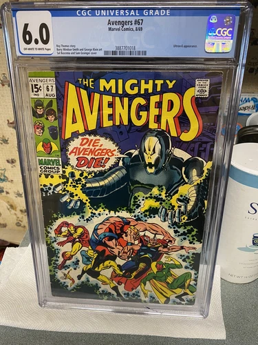 Avengers 67 CGC 6.0...ULTRONS 1ST COVER APP..We Stand at ARMAGEDDON