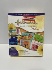 Hallmark Card Studio Deluxe 2005 Software, Windows 98 CD-ROM, 3 Disc Set, Sealed