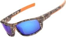 Polarized Camo Sunglasses for Men Women Fishing Sports glasses outdoor Blue