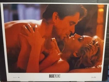 Lobby Card 1992 BASIC INSTINCT Michael Douglas Sharon Stone hot and heavy