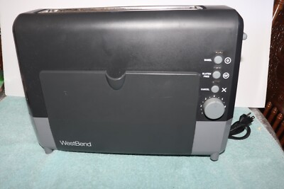 West Bend 77224 Toaster 2 Slice QuikServe Wide Slot Slide Through