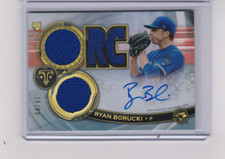 2019 Topps Triple Threads Ryan Borucki RC Triple Relic OnCard Auto /99 Blue Jays