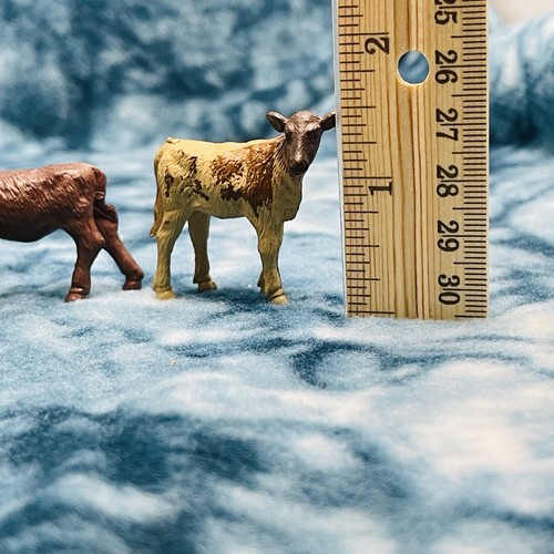 7 VTG Ray & Popak New-Ray Western Cow Bull Figures 4 Calves Unbranded 3 Adult - Picture 4 of 14