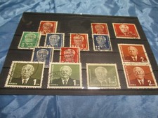 Briefmarken  DDR  1950 / 52 , Pr&auml;sident W. Pieck , Einsteckkarte  #  k 030  BB