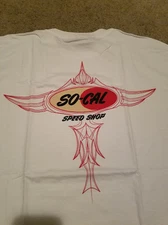 SO-CAL SPEED SHOP LOGO W/PINSTRIPING SHORT SLEEVE T SHIRTS TRADITIONAL HOT RODS