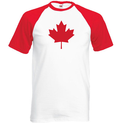 Kanada Canadian Maple Leaf Sport International Country Flag Baseball T-Shirt 