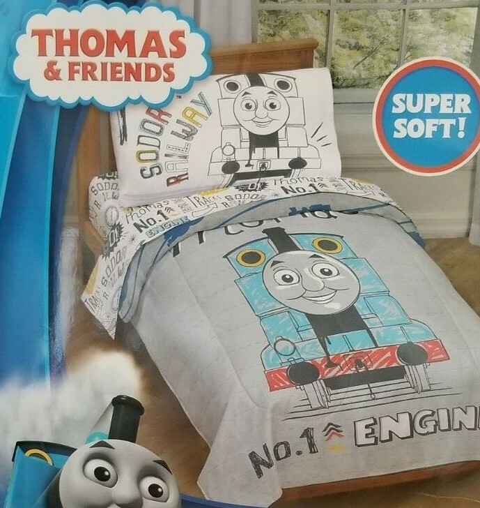 thomas & friends 4pc toddler bedding set