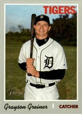 2019 Topps Heritage High Number #659 Grayson Greiner Detroit Tigers