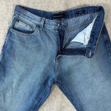 Calvin Klein Straight Leg Jeans Men's 34x30 Straight Mid Rise Denim Pockets