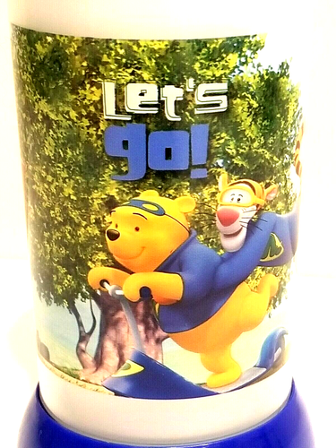 Disney Store Exclusive Winnie The Pooh Plastic Sippy Cup Never Used Blue - Picture 2 of 10