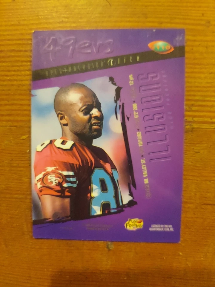Jerry Rice 1996 Playoff Spectralusion Elite 2001 rollo de honor recompra SSP raro patio Foto 2 de 3