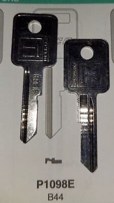 General Motors,  GM, P1098E, P98E, B44-E, HBR9E, Vintage (1) Key Blank.
