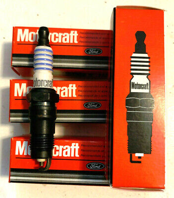 NOS Motorcraft AWSF44C Spark Plugs Set of 4 fits 302/5.0 Ford V8 & 2.3 4 Cyl