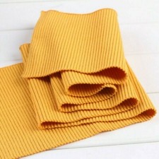 Solid Cotton Stretch Knit Neckline Cuff Waistband Rib Trim Jacket Fabric