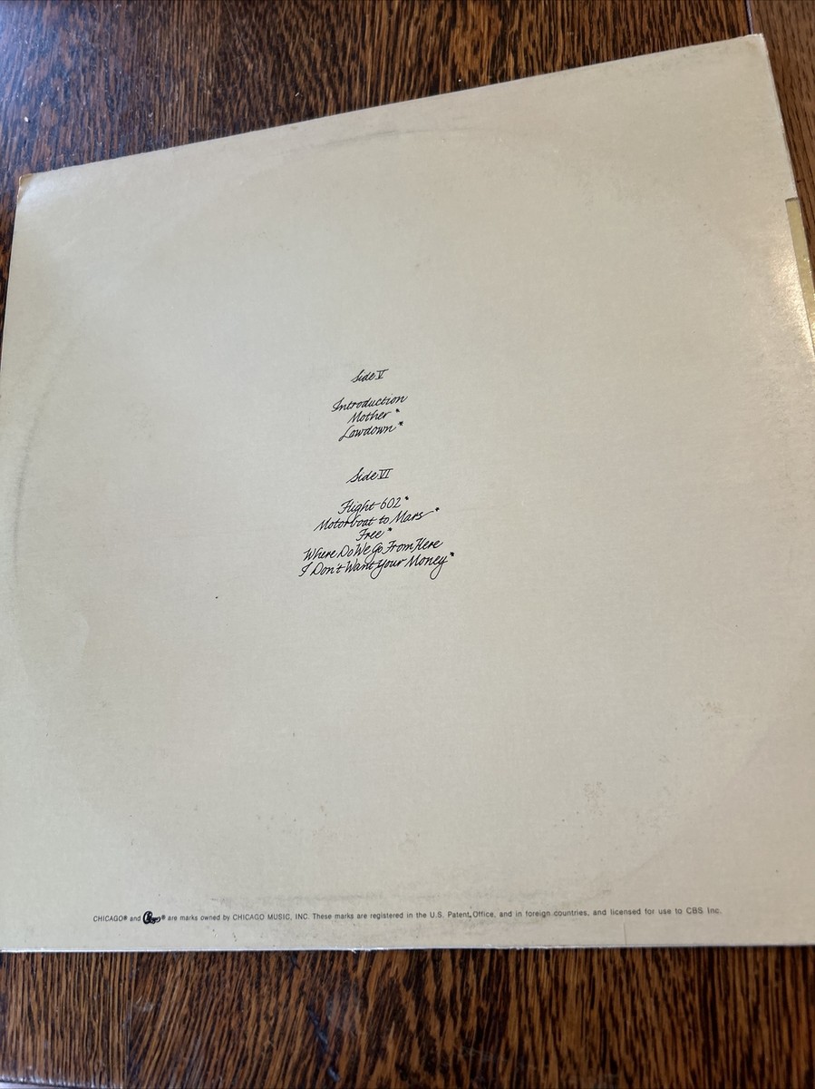 CHICAGO - SELF TITLED VINTAGE VINYL LP RECORD AL 30868 Sides V, VI