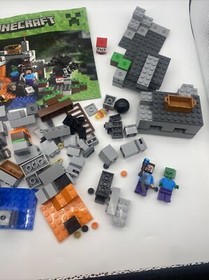 Lego 21113 Minecraft The Cave Complete Set Minifigures Manual