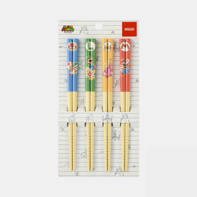 NINTENDO TOKYO Limited Super Mario Family Life Chopsticks