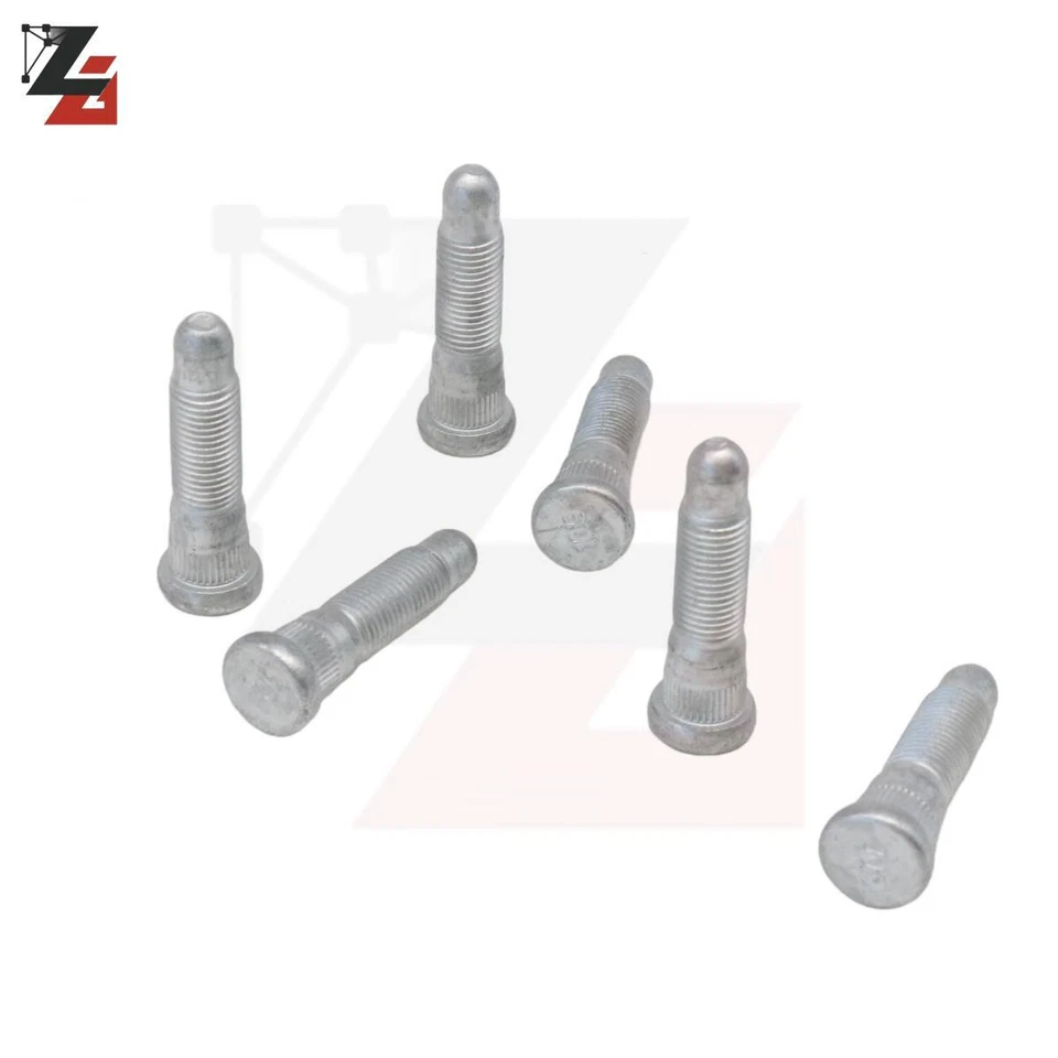 Pack of 6 Wheel Lug Stud For GMC Chevy Silverado Sierra 1500 2500 3500 Cadillac Foto 3 de 4