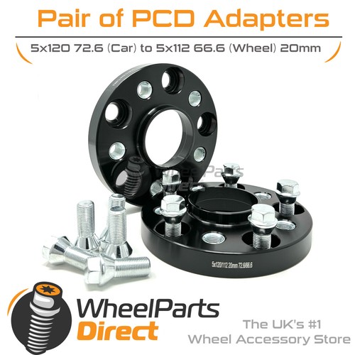 Adapters 5x120 72.6 Car to 5x112 66.6 Wheel 20mm for BMW 4 Series [F33] 14-20 - Picture 1 of 4