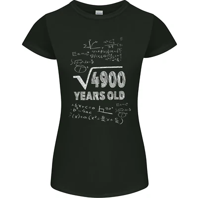 70th Geburtstag 70 Jahre Alt Geek Lustig Mathe Damen Petite Schnitt Maglietta - Bild 1 von 4