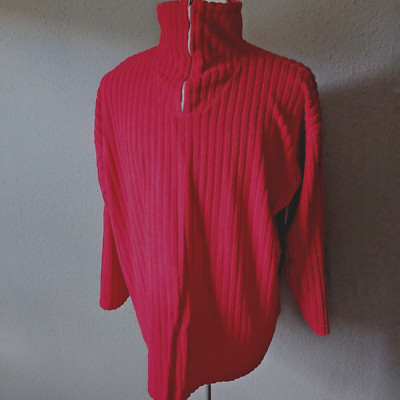 Pullover Longshirt Troyer von Blue Seven  Damen ,Gr XL rot