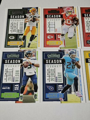 2020 Panini Contenders Football Season Ticket Card You Pick Complete Your Set 