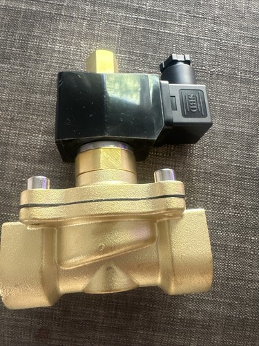 U. S. Solid 1/2" Brass Electric Solenoid Valve 110V AC Normally Open NBR - Picture 5 of 18