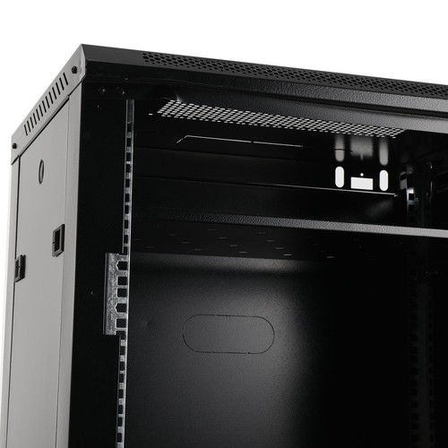 9U Black Wall Mounted 19" Data Cabinet Rack&Cabinet Server Rack Network Cabinet - Picture 11 of 11