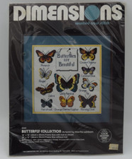 Dimensions BUTTERFLY COLLECTION Counted Cross Stitch Kit  3540 NEW - Vintage